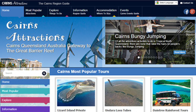 Cairns Attractions website sample
