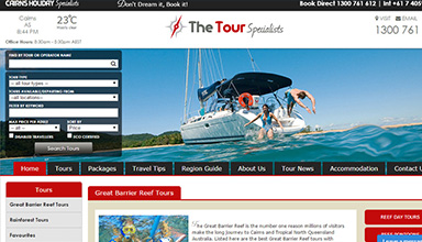 The Tour Specialists website sample