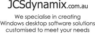 JCSDynamix.com.au - We specialise in creating Windows desktop software solutions customised to meet your needs