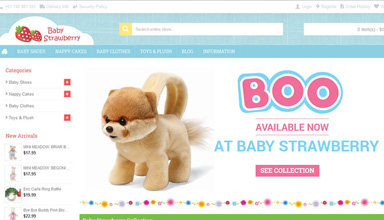 Baby Strawberry website sample