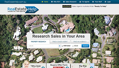 Real Estate Help website sample